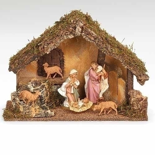 6 Piece Nativity Set with Italian Stable #54853 - Fontanini® 7.5" Collection