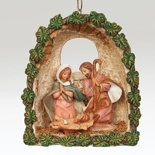Ivy Grotto Holy Family Ornament by Fontanini