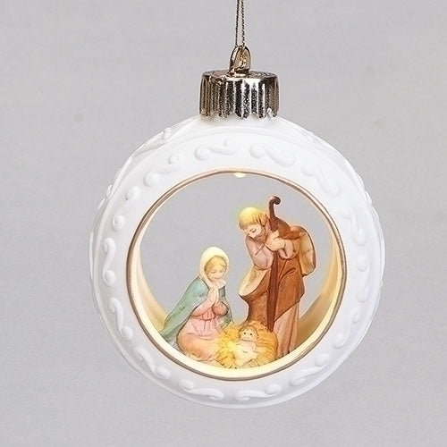 Round Porcelain Ornament by the Fontanini Gift Collection #56388