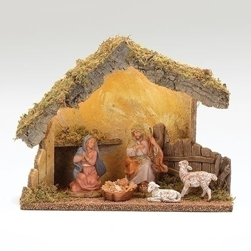 5 Piece Italian Nativity Set - Lighted with Adaptor Set (Sold Alone) - Best Seller